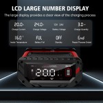 HTRC P20 Pro Portable Battery Charger 12v 20a 20 Car Battery Charger 12 Volt for Lithium Lead Acid Battery